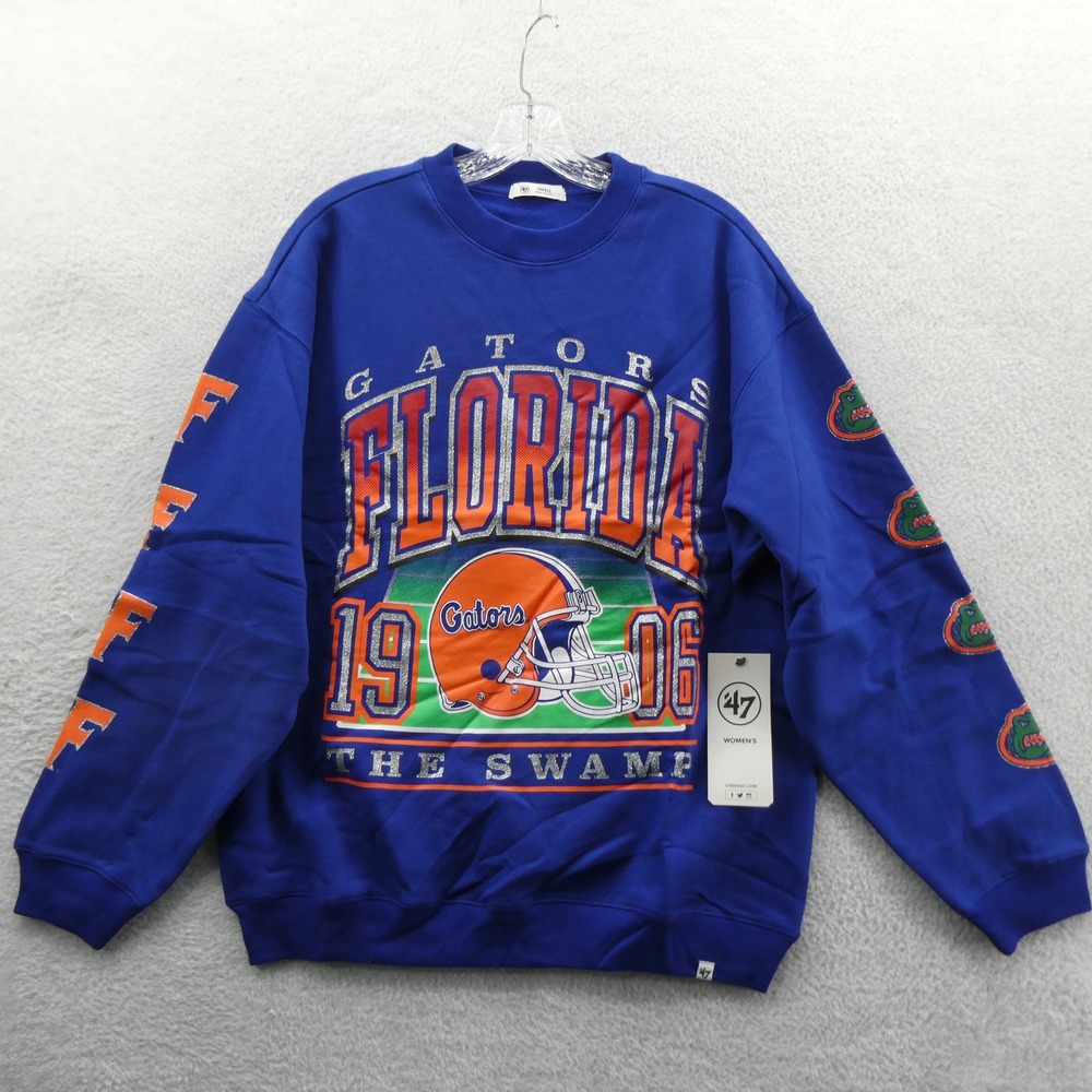 '47 Brand Sweatshirt Women Small Florida Gators Blue The Swamp Oversized Fleece